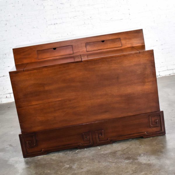 Art Deco Style Mahogany Entry Desk or Bar by IMA S.A. Bogota, Colombia