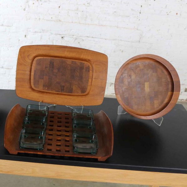 Selection of 3 Dansk Designs Teak Trays or Cutting Boards by Jens Quistgaard