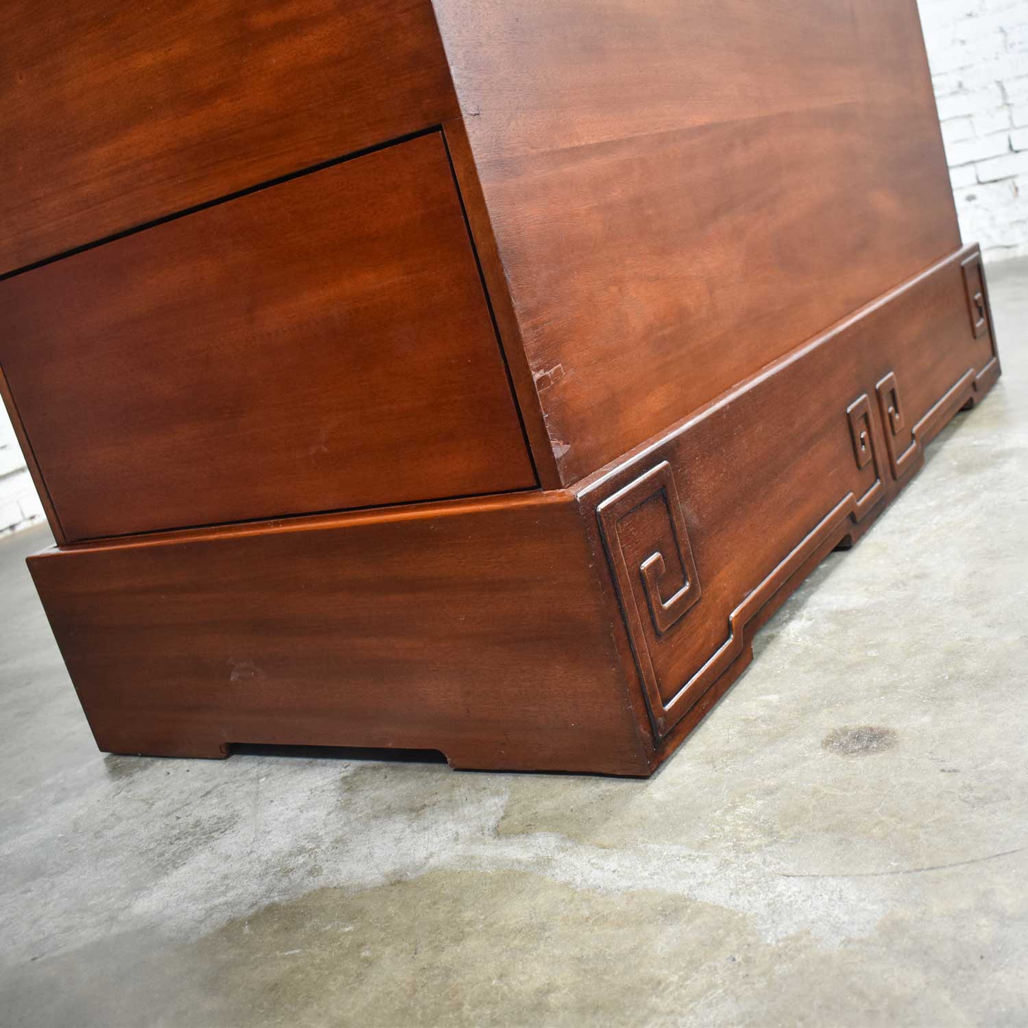 Art Deco Style Mahogany Entry Desk or Bar by IMA S.A. Bogota, Colombia