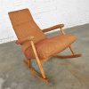 Mid-Century Modern High Back Rocker Rocking Chair