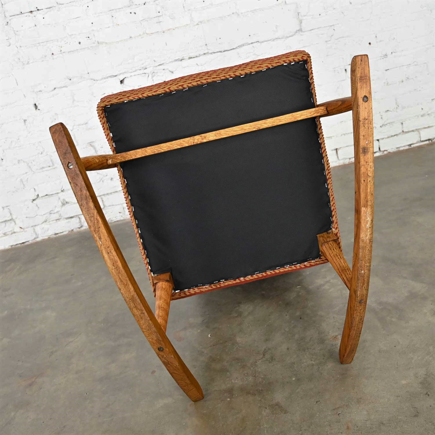 Mid-Century Modern High Back Rocker Rocking Chair