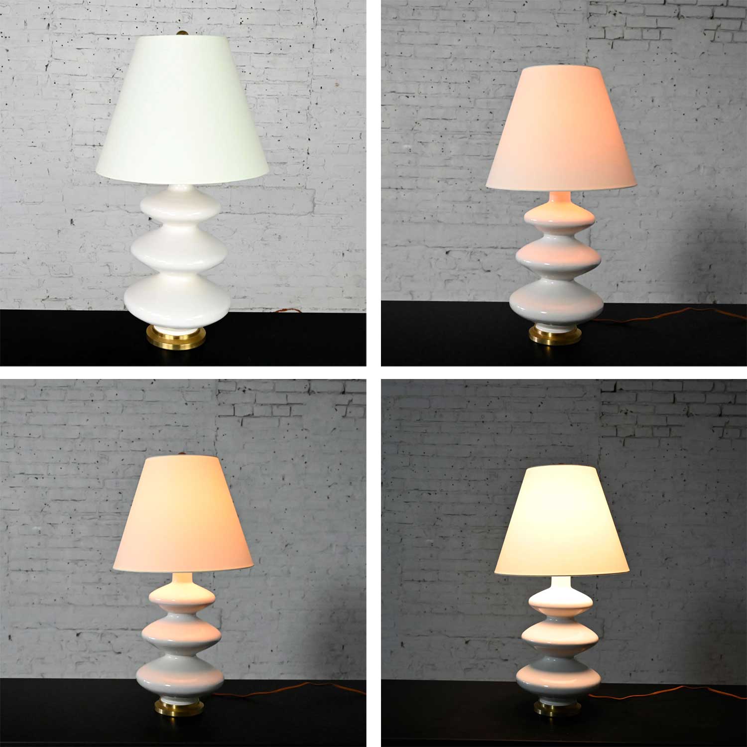 Smith Ivory Table Lamp Brass Details by Christopher Spitzmiller for Visual Comfort
