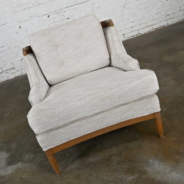 Vintage Lounge Club Chair Attributed to Erwin Lambeth’s Sophisticate with Italian Fabric by Osborne Little