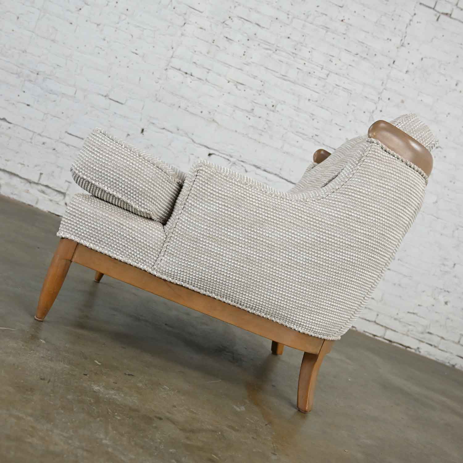 Vintage Lounge Club Chair Attributed to Erwin Lambeth’s Sophisticate with Italian Fabric by Osborne Little