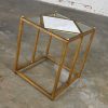 Chelsea House Jamie Merida Collection Iron Antique Gold Leaf Harlequin Side Table