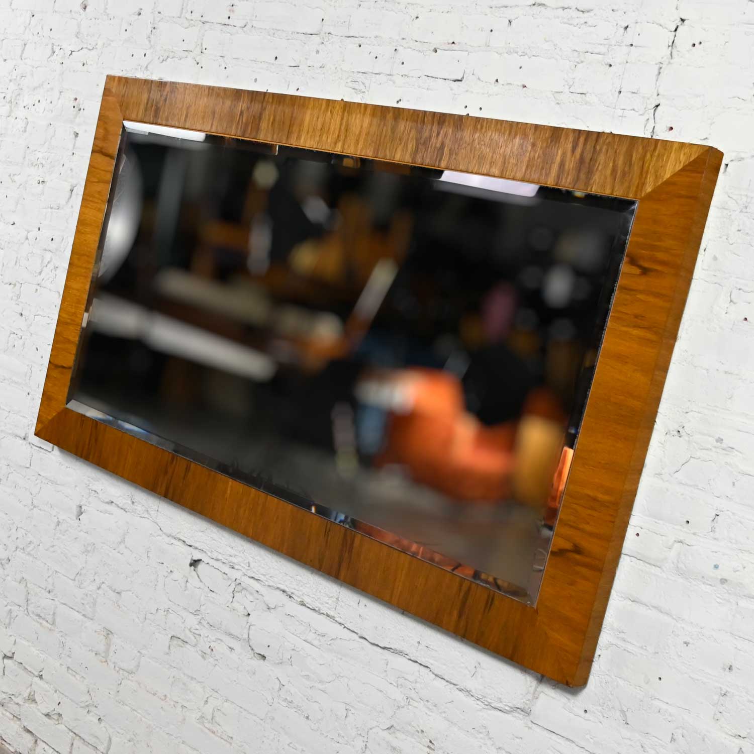 Vintage Modern Rosewood Large Mirror by Milo Baughman for Thayer Coggin