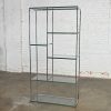 Mid-Century Modern Chrome & Glass Etagere Mondrian Style Shelf Placement