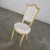 Hollywood Regency Louis XVI Style Antique White Dressing or Accent Chair Attributed to Prince Howard