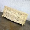 Prince Howard French Provincial Hollywood Regency Antique White Dresser Credenza