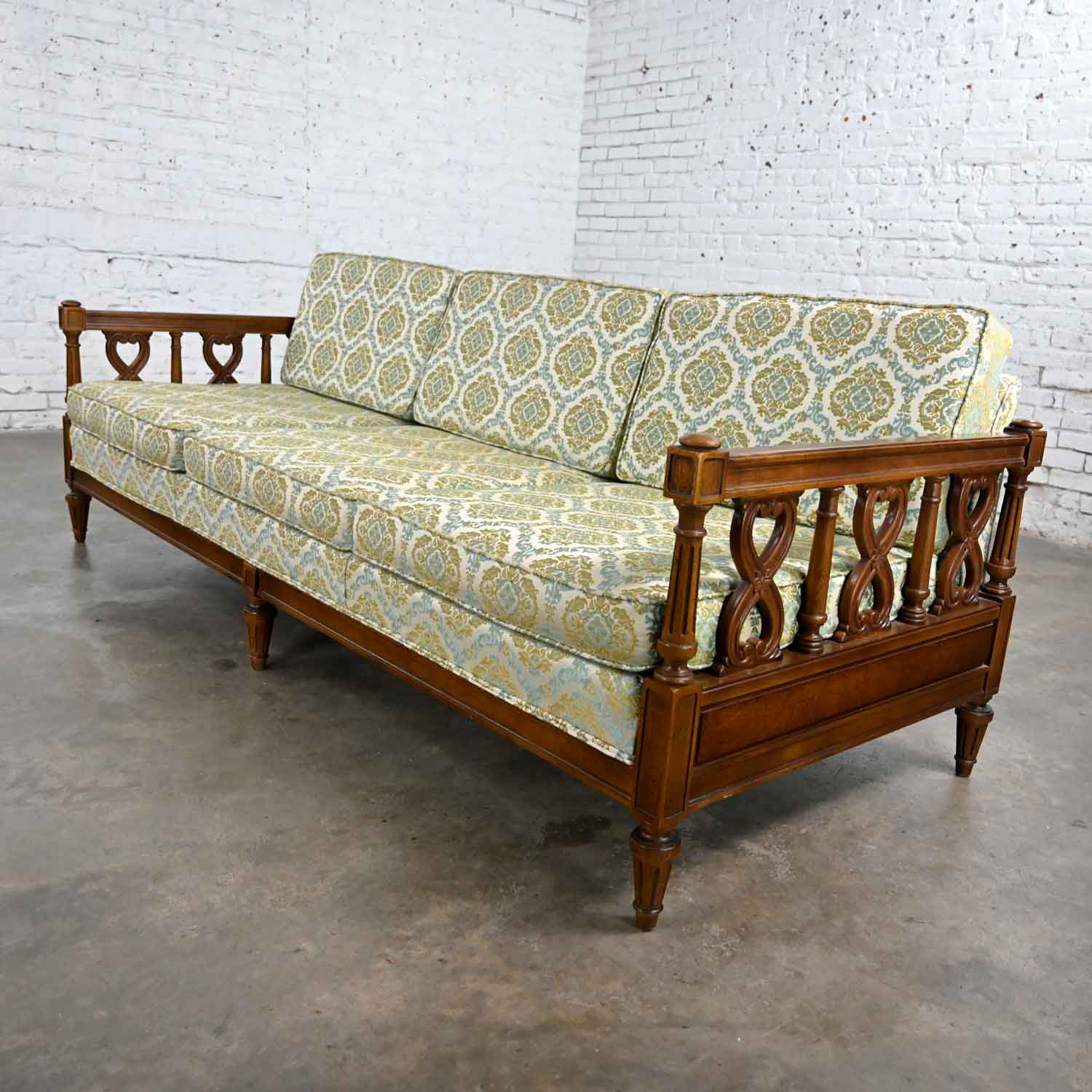 Vintage Mediterranean Spanish Revival Style Sofa by American of Martinsville