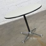 Vintage Eames Herman Miller MCM Aluminum Group 4 Prong Contract Base White Laminate Top Tables 2 Available