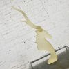 Vintage Modern Frosted Lucite Kudu Sculpture by David Fisher for Austin Sculpture