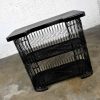 Vintage Mid-Century Modern Black Painted Spun Fiberglass Indoor or Outdoor Bar with Solid Fiberglass Top