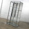 Vintage MCM to Modern Chrome & Glass Etagere Full Mirrored Back Style Design Institute of America