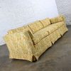 Vintage MCM Broyhill Furniture Flared Tuxedo Sofa Light Yellow Floral Fabric by Lenoir Chair Co