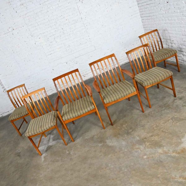 Vintage Scandinavian Modern Teak Dining Chairs by Folke Ohlsson for DUX set of 6