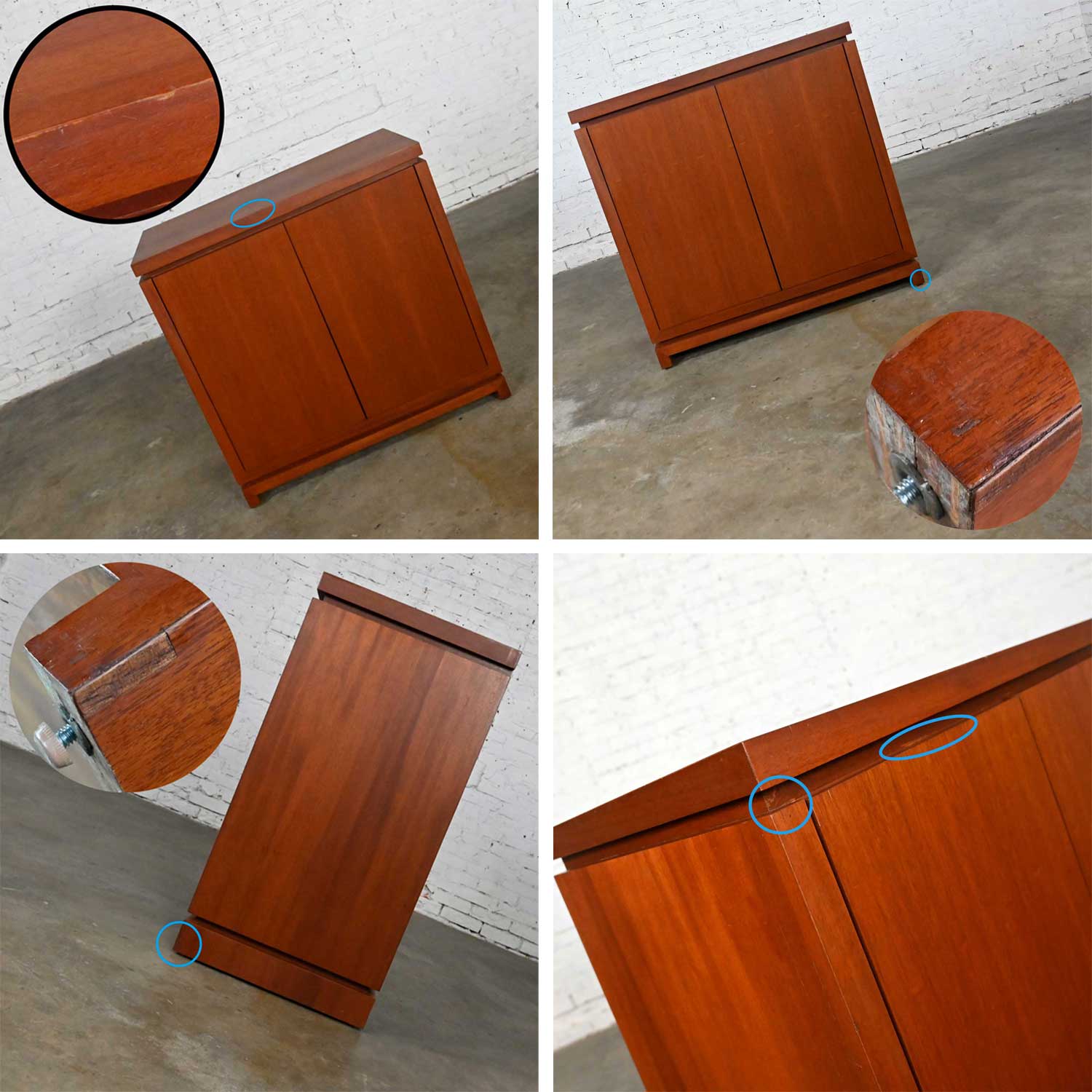 Vintage Mid-Century Modern to Modern Narrow Walnut Console Cabinet