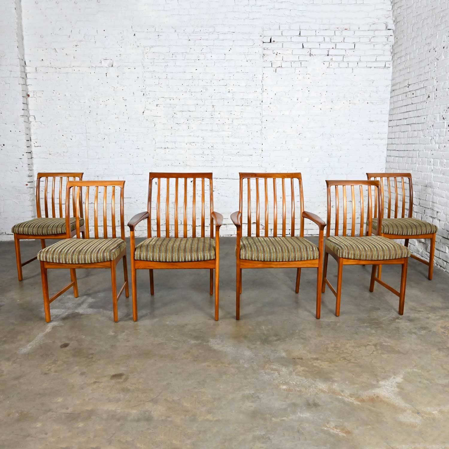 Vintage Scandinavian Modern Teak Dining Chairs by Folke Ohlsson for DUX set of 6