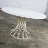 MCM Round Wrought Iron and Laminate Patio Dining Table by Max Stout for Blacksmith Shop Collection