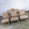 Mid Century Machine Age Aluminum Goodform Armchairs by General Fireproofing Set 6