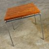 Vintage Scandinavian Modern Rosewood & Chrome Minimalist End Table by Knud Joos for Jason Mobler