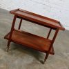 Vintage Scandinavian Modern Teak Expanding Bar or Cocktail Cart by Poul Hundevad