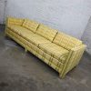 Vintage MCM to Modern Yellow & Chartreuse Plaid Tuxedo Sofa by Henredon