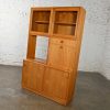 Mid-Late 20th Century Scandinavian Modern Teak 4 Part Triple Stacked Display Cabinet Secretary