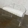 Late 20th Century Lucite Art Deco Hollywood Regency Sculptural Wing Bench