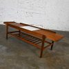 1960’s MCM Scandinavian Modern Style Teak Extending Coffee Table Sliding Top Attributed to Remploy