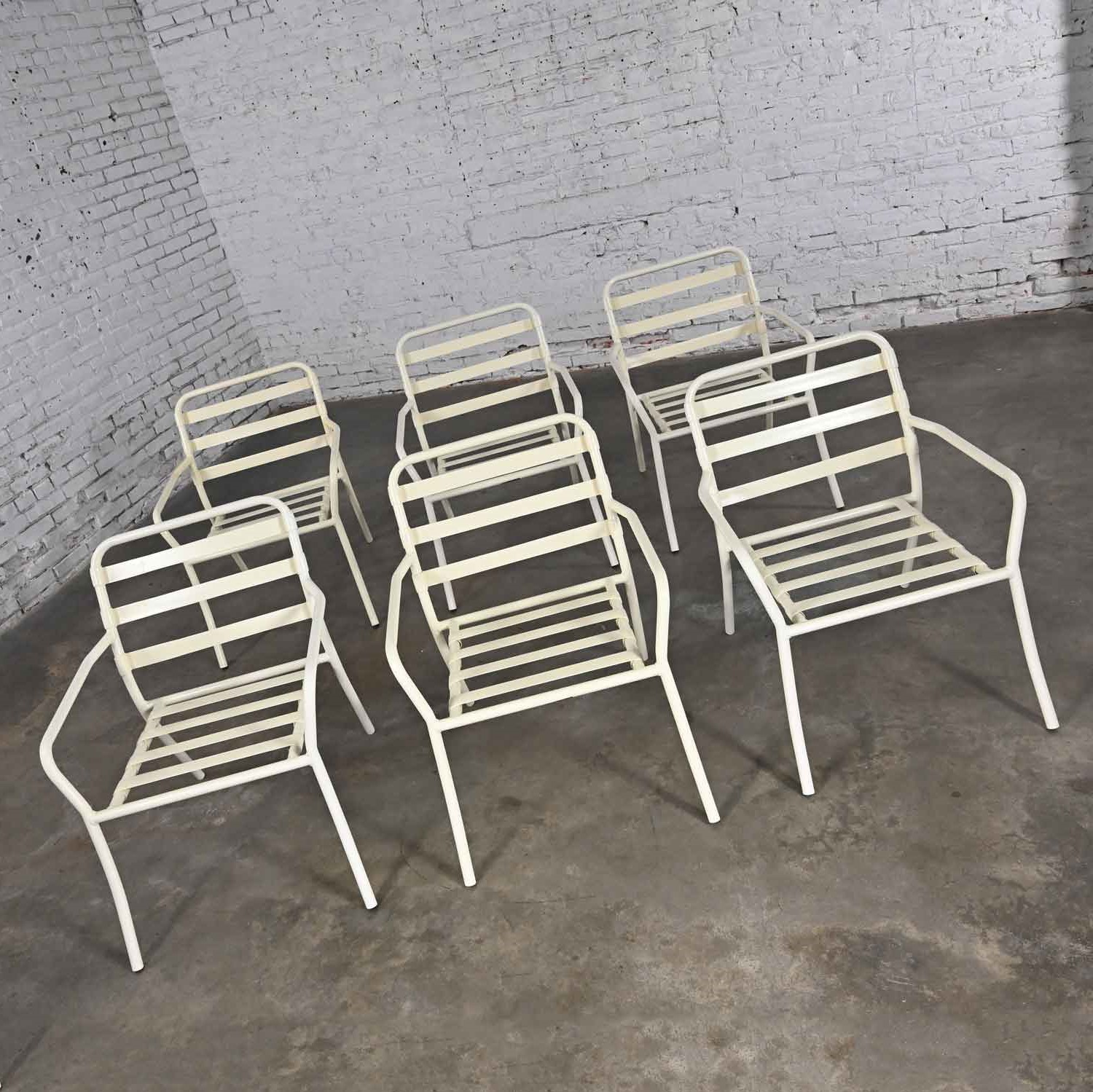 Mid century cheap metal patio chairs