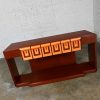 Late 20th Century Art Deco Revival Custom Designed Two Toned Mahogany Credenza Console