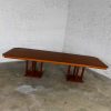 Late 20th Century Modern Large Custom Mahogany Double Pedestal Dining or Conference Table