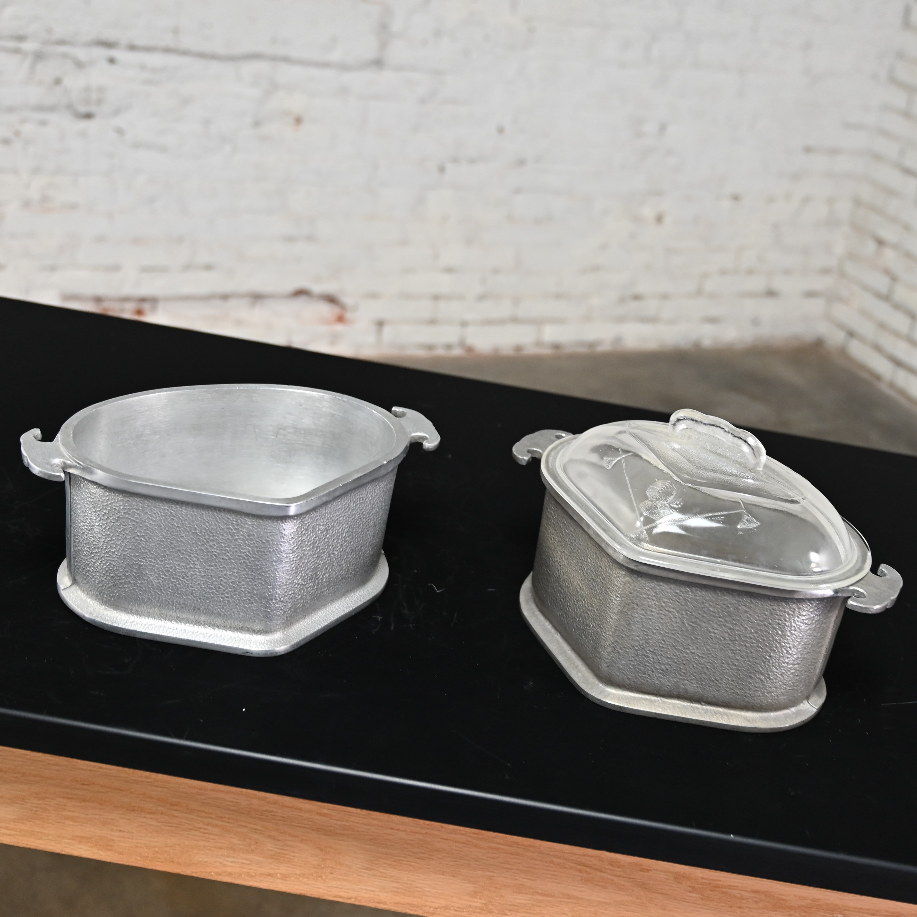 Mid 20th Century Guardian Service Aluminum Dual Purpose Cookware 14 Pieces Including Interchangeable Lids