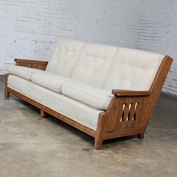 Mid-20th Century Rustic or Western Style Sofa Attributed to A. Brandt Ranch Oak