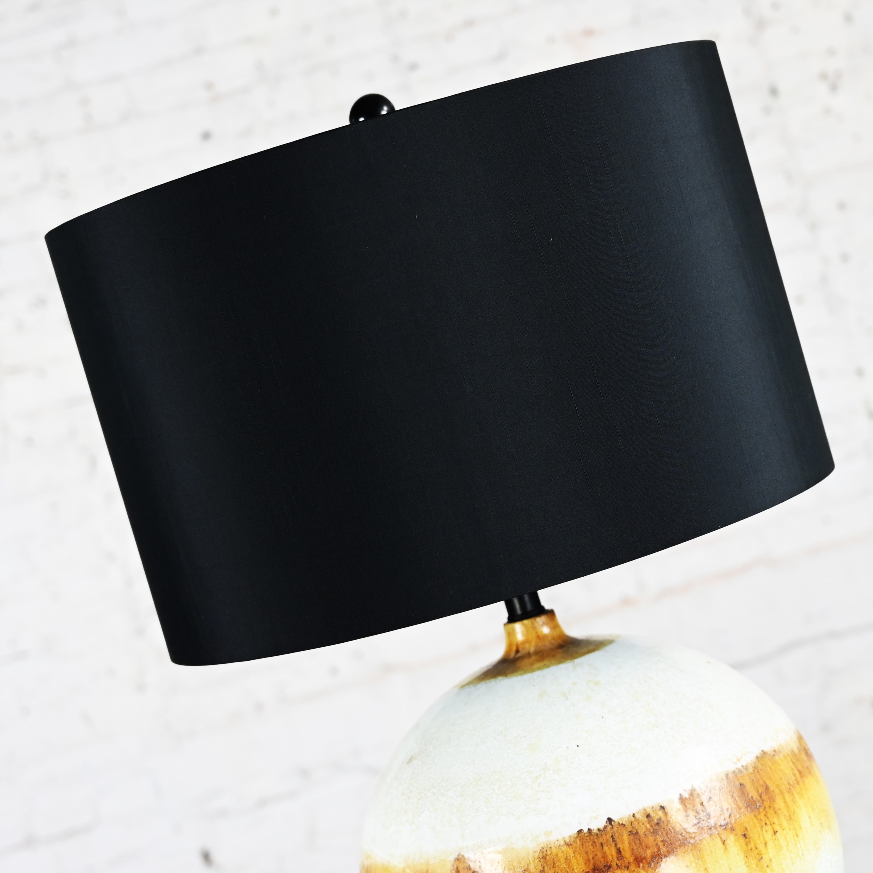 Drip Brass Black Marble Table Lamp
