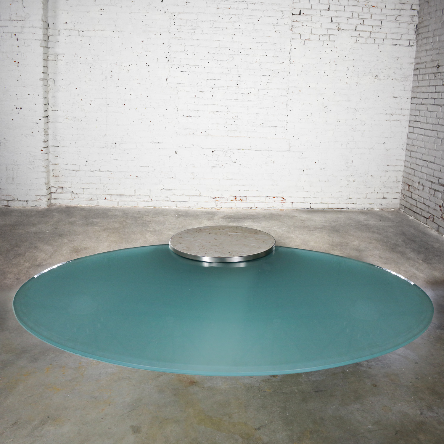 Late 20th-Early 21st Century Modern Hoop Cantilevered Low Cocktail or Coffee Table by J. Wade Beam for Brueton