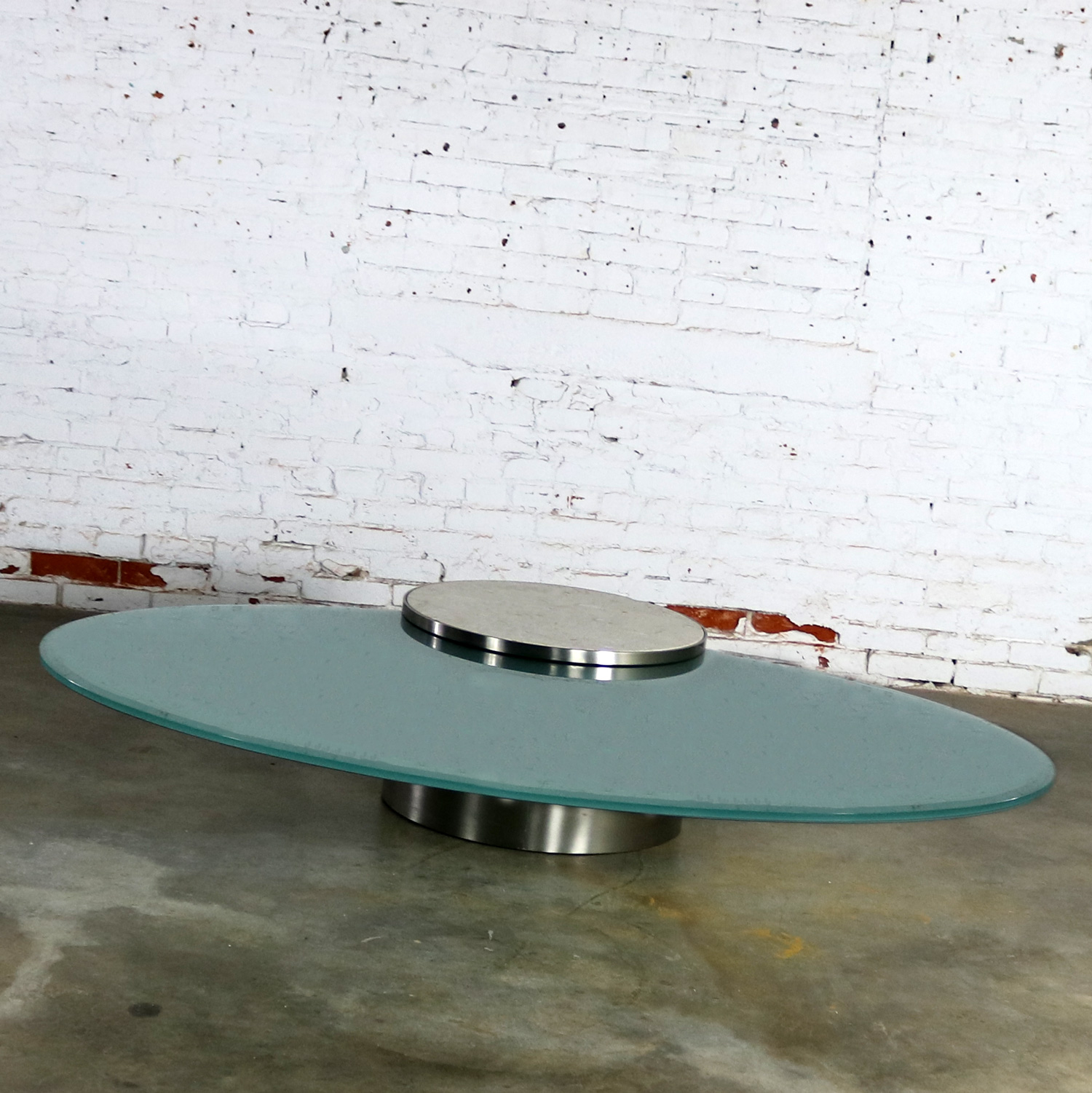 Late 20th-Early 21st Century Modern Hoop Cantilevered Low Cocktail or Coffee Table by J. Wade Beam for Brueton