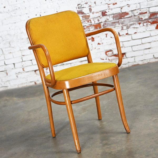 Armed Late 20th Century Bauhaus Beech Bentwood Josef Hoffman Prague 811 Dining Chairs Style of Thonet Selling Separately
