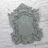 Early to Mid-20th Century Italian Venetian Wall Mirror Cut Glass Sculpted & Engraved Shield Shape