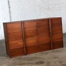 1935 Art Deco Monumental Dresser Sideboard or Chest of Drawers Solid Walnut Custom Made & Signed