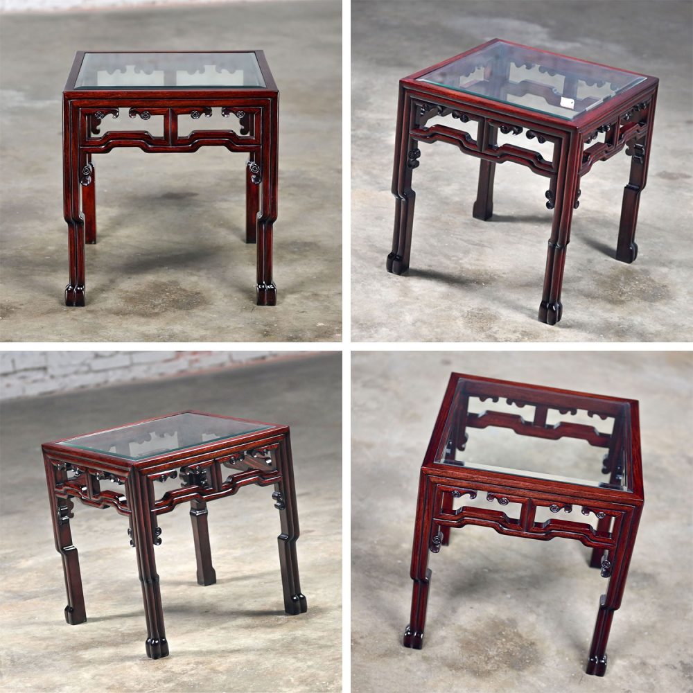 NOTE: If you love this incredible Ming style rosewood side or end table we have a matching coffee table for sale here in a separate listing, check it out.