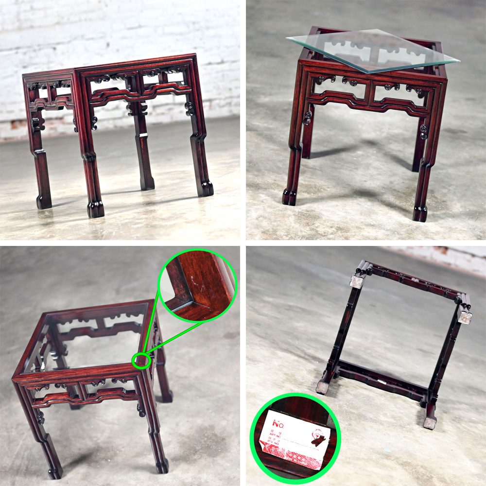 NOTE: If you love this incredible Ming style rosewood side or end table we have a matching coffee table for sale here in a separate listing, check it out.