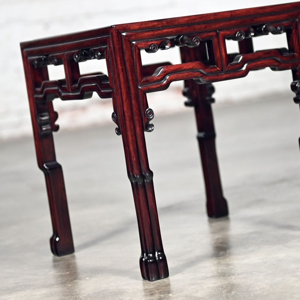 NOTE: If you love this incredible Ming style rosewood side or end table we have a matching coffee table for sale here in a separate listing, check it out.