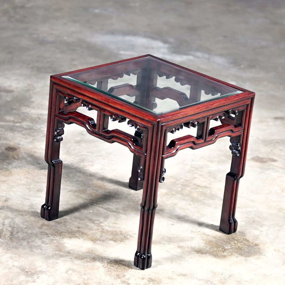 NOTE: If you love this incredible Ming style rosewood side or end table we have a matching coffee table for sale here in a separate listing, check it out.