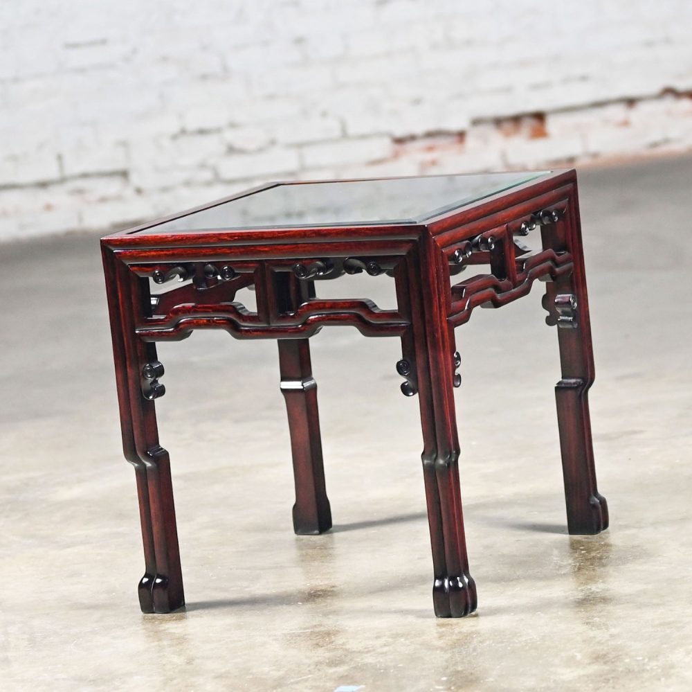 NOTE: If you love this incredible Ming style rosewood side or end table we have a matching coffee table for sale here in a separate listing, check it out.