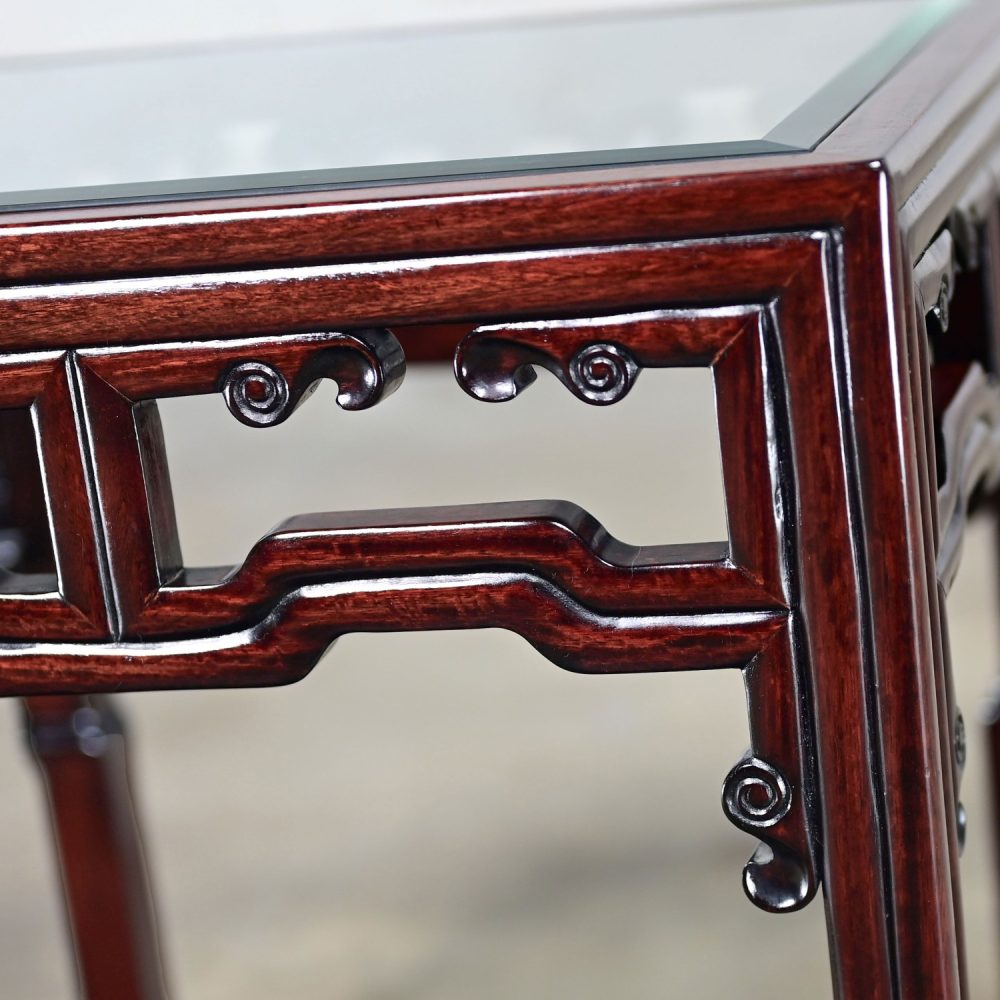 NOTE: If you love this incredible Ming style rosewood side or end table we have a matching coffee table for sale here in a separate listing, check it out.