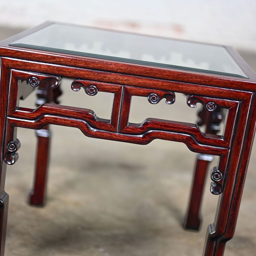 NOTE: If you love this incredible Ming style rosewood side or end table we have a matching coffee table for sale here in a separate listing, check it out.