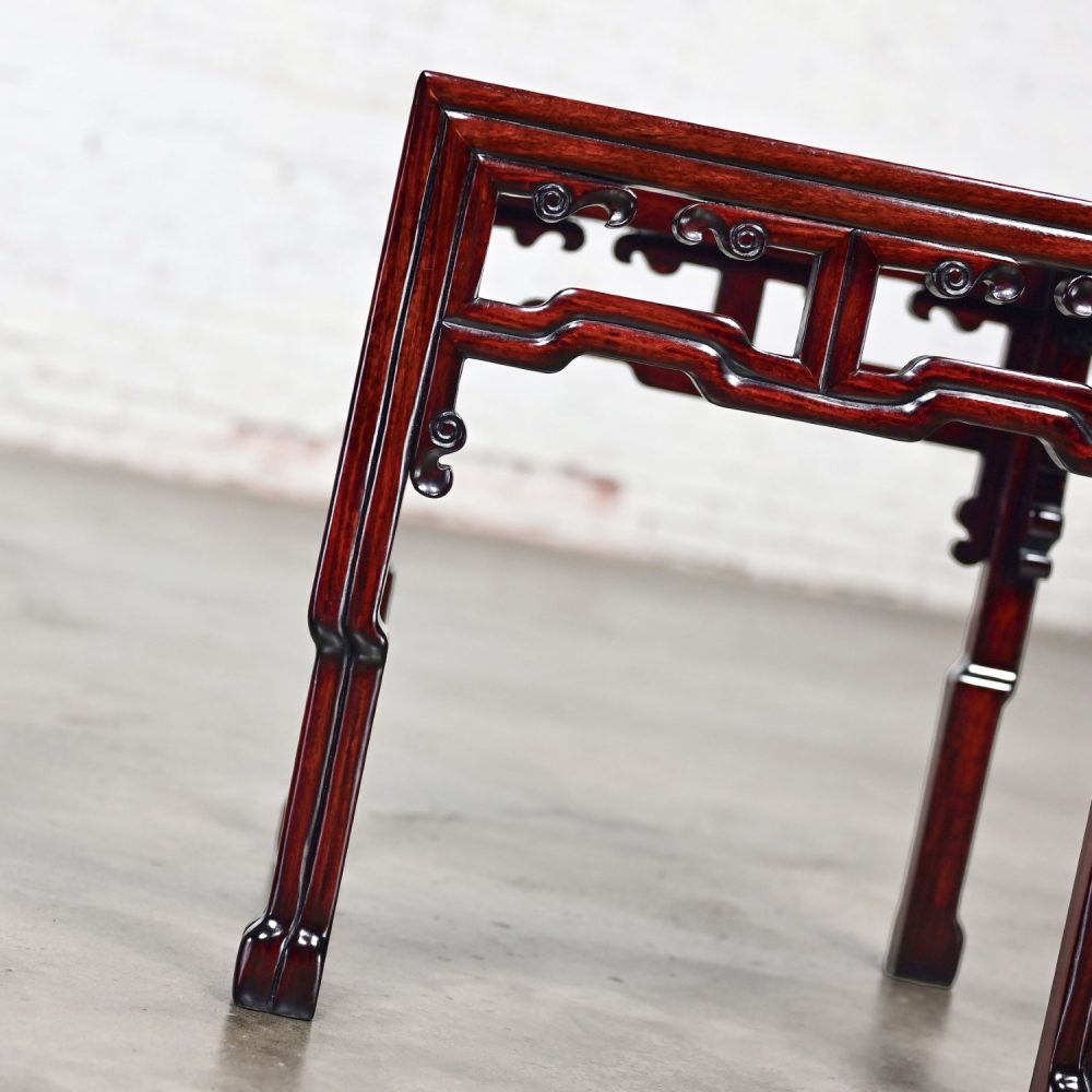 NOTE: If you love this incredible Ming style rosewood side or end table we have a matching coffee table for sale here in a separate listing, check it out.