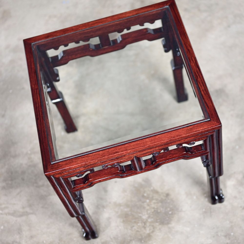 NOTE: If you love this incredible Ming style rosewood side or end table we have a matching coffee table for sale here in a separate listing, check it out.